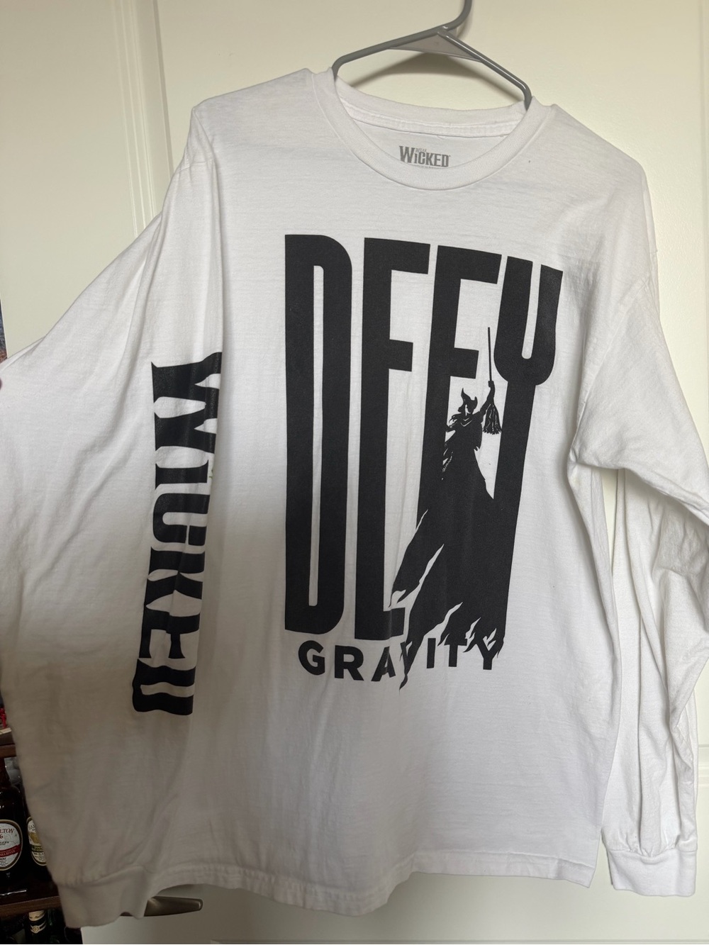 Wicked White 'Defy Gravity' Long-Sleeve Graphic Tee